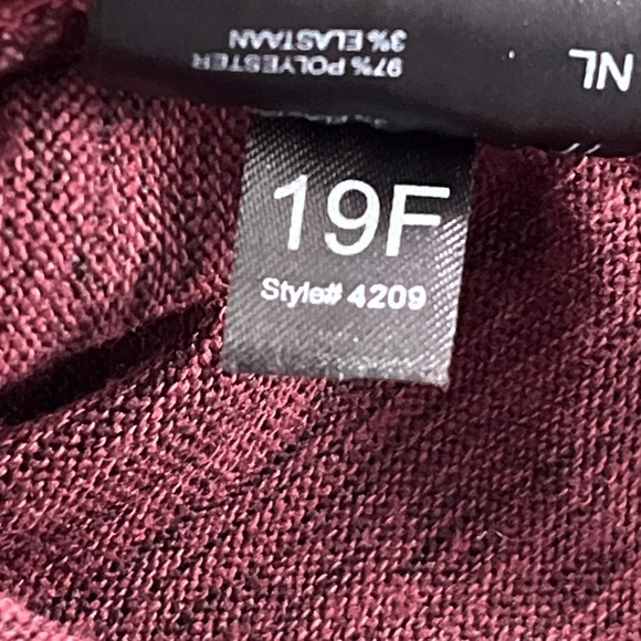 Kuhl Lea Dress Women Large Red Cowl Neck Long Sleeve Pockets Thumbholes - Picture 10 of 14